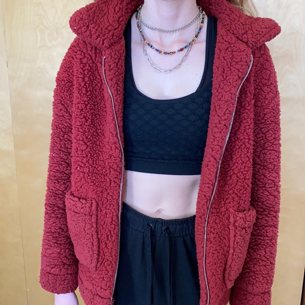 Fuzzy Red Jacket